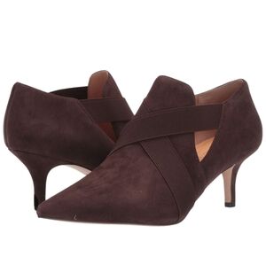 Corso Como Diansko Brown Pointed Toe Ankle Booties Sz 9 Leather New